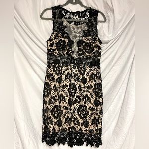 Black Crochet Cocktail Dress